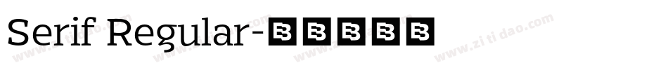 Serif Regular字体转换